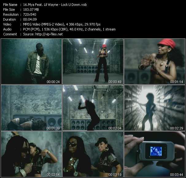 Mya Feat. Lil' Wayne video ”Lock U Down” from dvd ”Screenplay VJ-Pro Hits Vision June 2007”