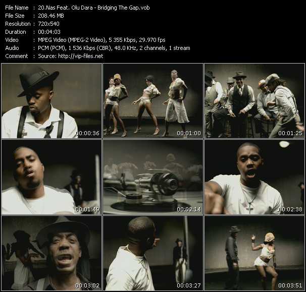 Nas Feat. Olu Dara video ”Bridging The Gap” from dvd ”Screenplay VJ-Pro Hits Vision December 2004”