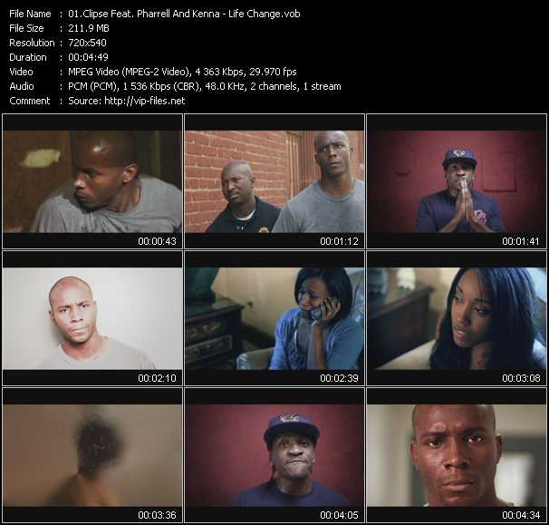 Clipse Feat. Pharrell Williams And Kenna video ”Life Change” from dvd ”Screenplay VJ-Pro Urban Vision January 2011”