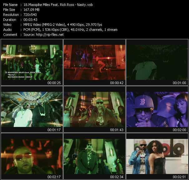 Masspike Miles Feat. Rick Ross video ”Nasty” from dvd ”Screenplay VJ-Pro Urban Vision January 2011”