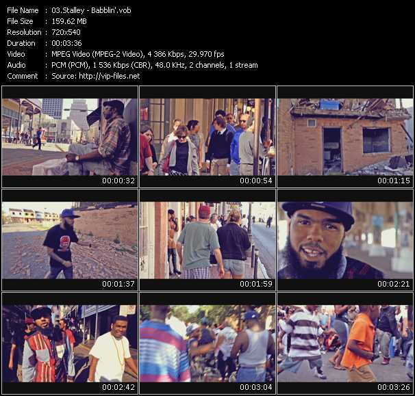 Stalley video ”Babblin'” from dvd ”Screenplay VJ-Pro Urban Vision February 2011”