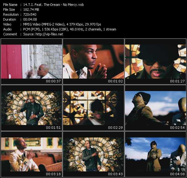 T.I. Feat. The-Dream video ”No Mercy” from dvd ”Screenplay VJ-Pro Urban Vision February 2011”