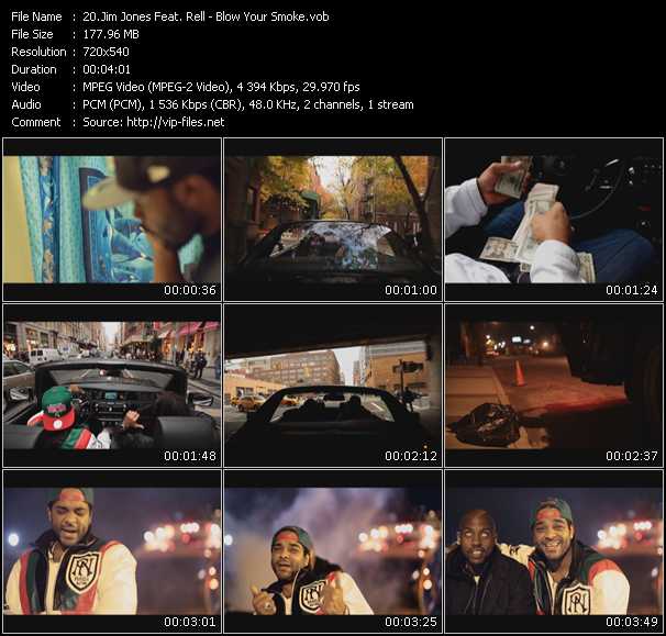 Jim Jones Feat. Rell video ”Blow Your Smoke” from dvd ”Screenplay VJ-Pro Urban Vision February 2011”