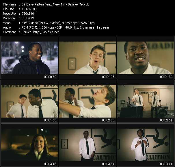 Dave Patten Feat. Meek Mill video ”Believe Me” from dvd ”Screenplay VJ-Pro Urban Vision March 2011”