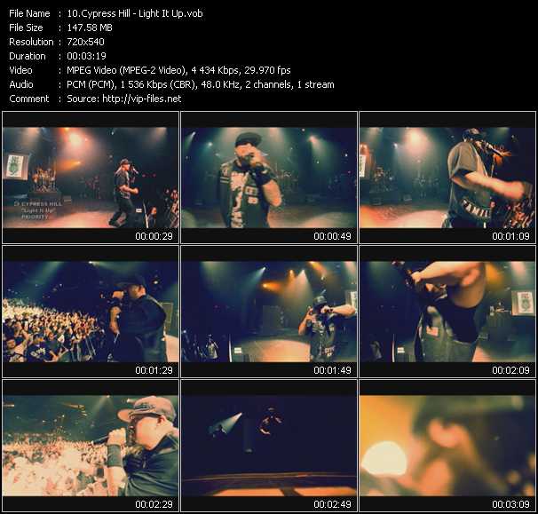 Cypress Hill video ”Light It Up” from dvd ”Screenplay VJ-Pro Urban Vision March 2011”