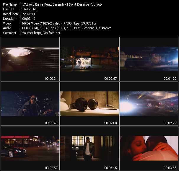 Lloyd Banks Feat. Jeremih video ”I Don't Deserve You” from dvd ”Screenplay VJ-Pro Urban Vision March 2011”