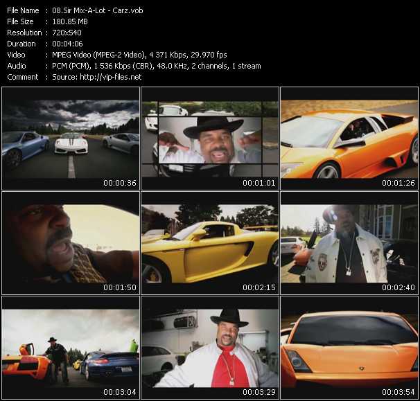 Sir Mix-A-Lot video ”Carz” from dvd ”Screenplay VJ-Pro Urban Vision May 2011”