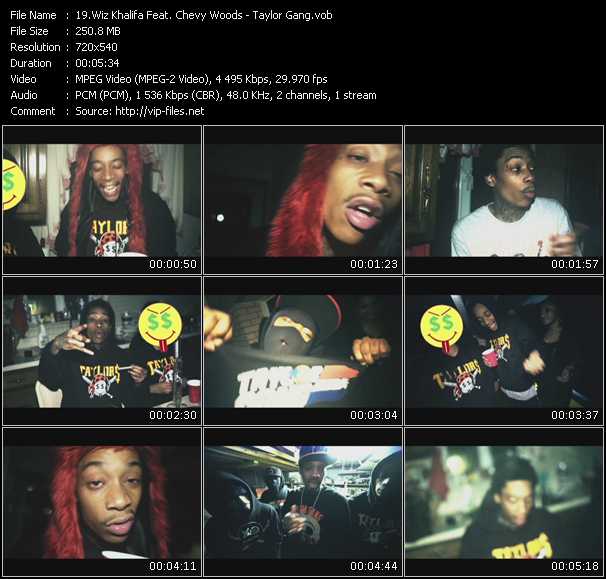 Wiz Khalifa Feat. Chevy Woods video ”Taylor Gang” from dvd ”Screenplay VJ-Pro Urban Vision May 2011”