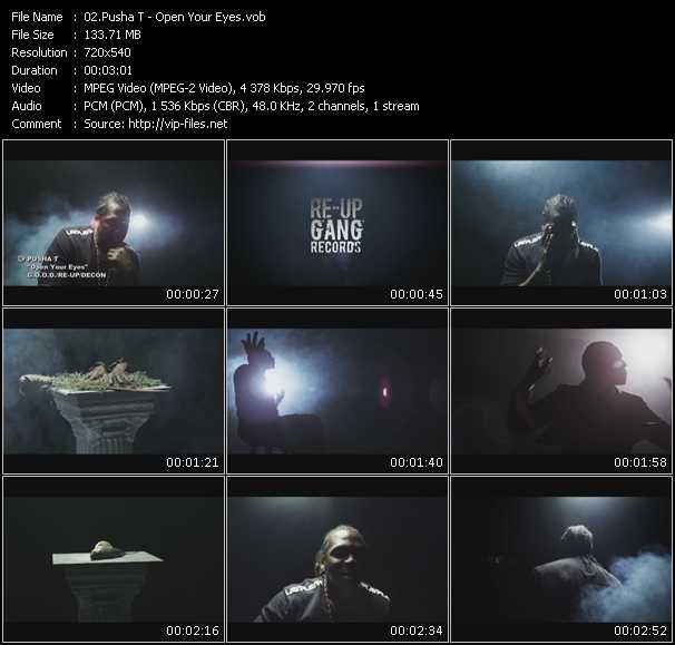 Pusha T video ”Open Your Eyes” from dvd ”Screenplay VJ-Pro Urban Vision June 2011”