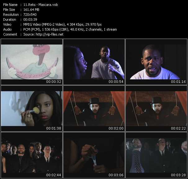 Reks video ”Mascara” from dvd ”Screenplay VJ-Pro Urban Vision June 2011”