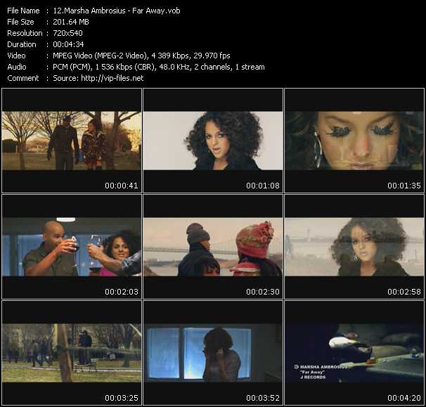 Marsha Ambrosius video ”Far Away” from dvd ”Screenplay VJ-Pro Urban Vision June 2011”