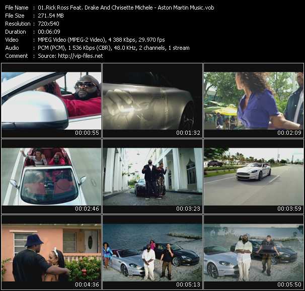 Rick Ross Feat. Drake And Chrisette Michele video ”Aston Martin Music” from dvd ”Screenplay VJ-Pro Urban Vision November 2010”