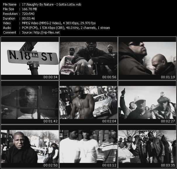 Naughty By Nature video ”I Gotta Lotta” from dvd ”Screenplay VJ-Pro Urban Vision November 2010”