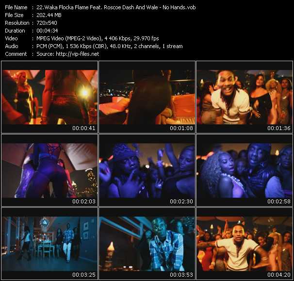 Waka Flocka Flame Feat. Roscoe Dash And Wale video ”No Hands” from dvd ”Screenplay VJ-Pro Urban Vision November 2010”