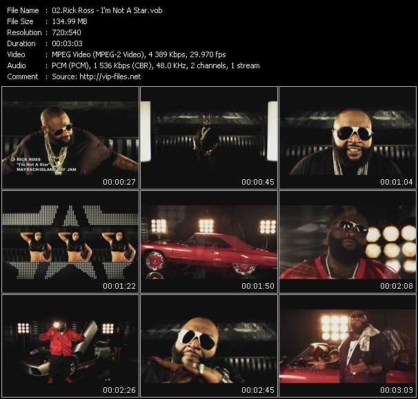 Rick Ross video ”I'm Not A Star” from dvd ”Screenplay VJ-Pro Urban Vision December 2010”