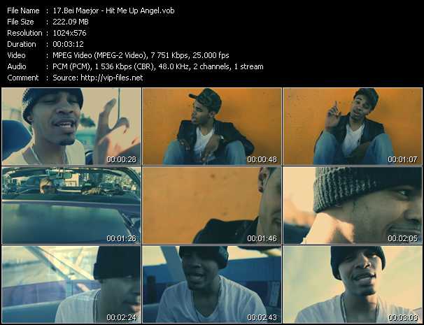 Bei Maejor video ”Hit Me Up Angel” from dvd ”Vip-Express Videos February 2011 Vol.1”