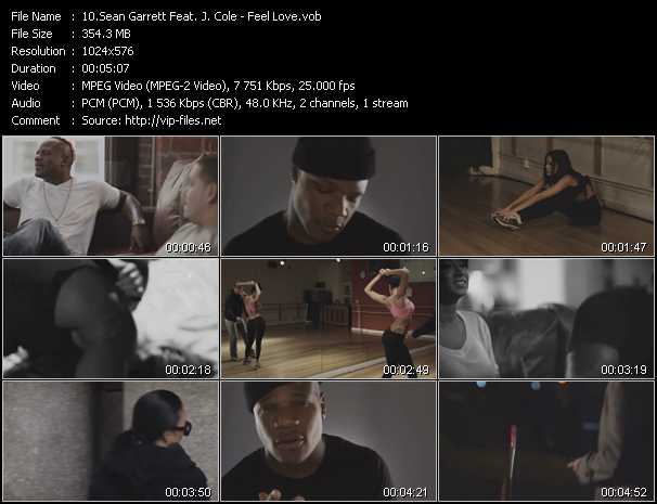 Sean Garrett Feat. J. Cole video ”Feel Love” from dvd ”Vip-Express Videos February 2011 Vol.3”