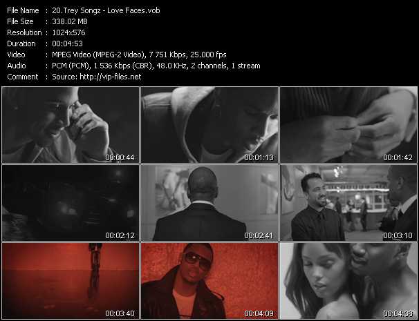 Trey Songz video ”Love Faces” from dvd ”Vip-Express Videos March 2011 Vol.1”