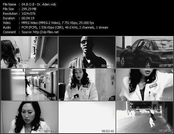 B.O.B. video ”Dr. Aden” from dvd ”Vip-Express Videos March 2011 Vol.2”