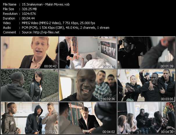Snakeyman video ”Makin Moves” from dvd ”Vip-Express Videos March 2011 Vol.2”