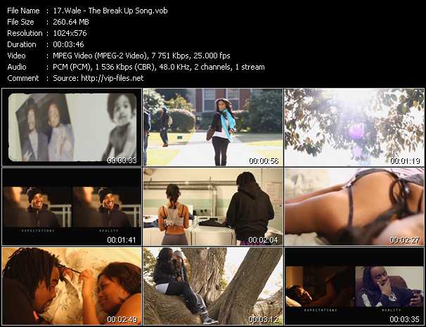 Wale video ”The Break Up Song” from dvd ”Vip-Express Videos March 2011 Vol.2”