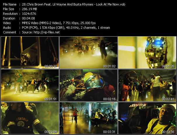 Chris Brown Feat. Lil' Wayne And Busta Rhymes video ”Look At Me Now” from dvd ”Vip-Express Videos March 2011 Vol.2”