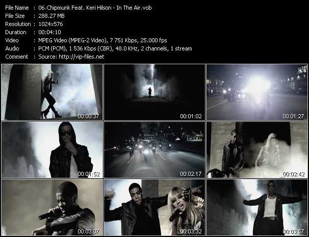 Chipmunk Feat. Keri Hilson video ”In The Air” from dvd ”Vip-Express Videos April 2011 Vol.1”