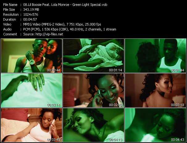 Lil' Boosie Feat. Lola Monroe video ”Green Light Special” from dvd ”Vip-Express Videos April 2011 Vol.1”