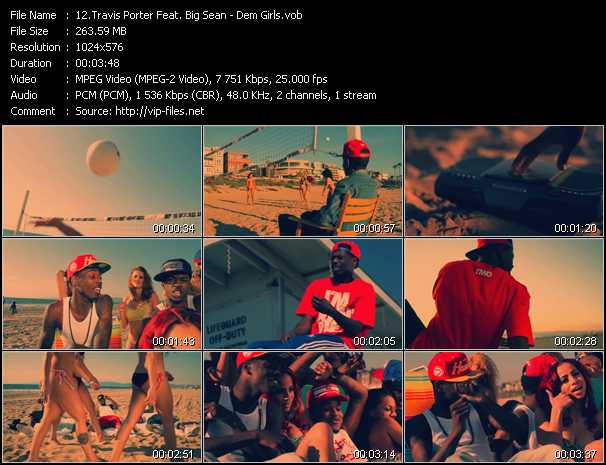 Travis Porter Feat. Big Sean video ”Dem Girls” from dvd ”Vip-Express Videos April 2011 Vol.1”