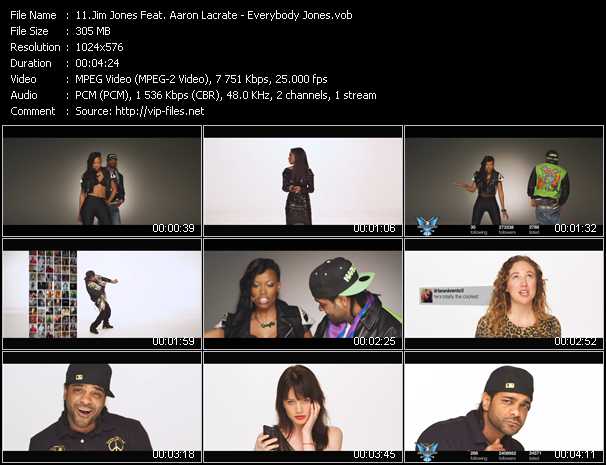 Jim Jones Feat. Aaron Lacrate video ”Everybody Jones” from dvd ”Vip-Express Videos April 2011 Vol.2”