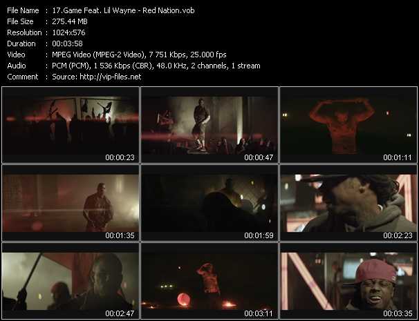 Game Feat. Lil' Wayne video ”Red Nation” from dvd ”Vip-Express Videos May 2011 Vol.2”