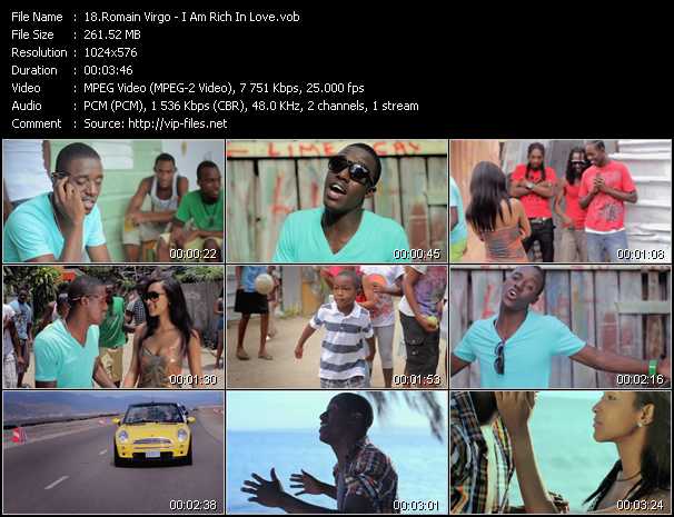 Romain Virgo video ”I Am Rich In Love” from dvd ”Vip-Express Videos May 2011 Vol.2”