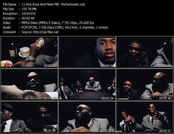 Rick Ross And Meek Mill video ”Perfectionist” from dvd ”Vip-Express Videos June 2011 Vol.1”