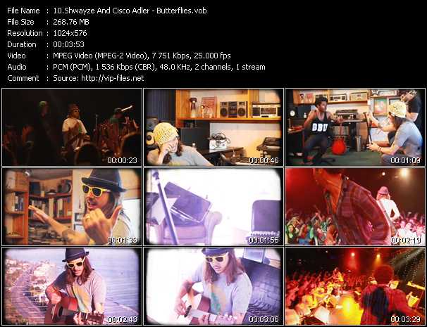 Shwayze And Cisco Adler video ”Butterflies” from dvd ”Vip-Express Videos June 2011 Vol.2”