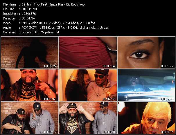 Trick Trick Feat. Jazze Pha video ”Big Body” from dvd ”Vip-Express Videos June 2011 Vol.2”