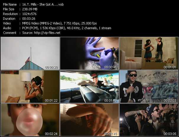 T. Mills video ”She Got A...” from dvd ”Vip-Express Videos June 2011 Vol.3”