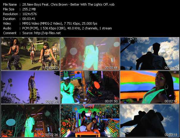 New Boyz Feat. Chris Brown video ”Better With The Lights Off” from dvd ”Vip-Express Videos June 2011 Vol.3”