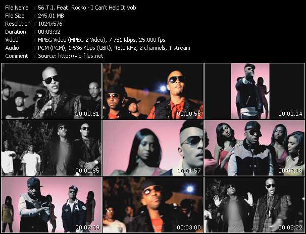 T.I. Feat. Rocko video ”I Can't Help It” from dvd ”Vip-Express Videos December 2010”