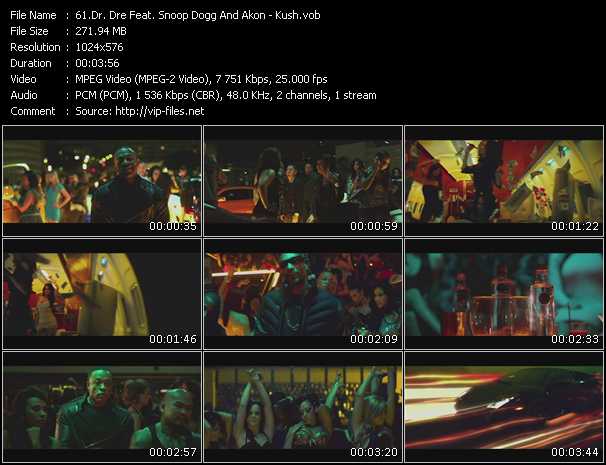 Dr. Dre Feat. Snoop Dogg And Akon video ”Kush” from dvd ”Vip-Express Videos December 2010”