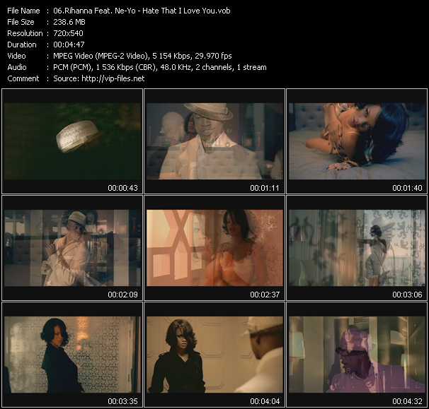 Rihanna Feat. Ne-Yo video ”Hate That I Love You” from dvd ”Woman Video Hits. New Edit. Vol.4”