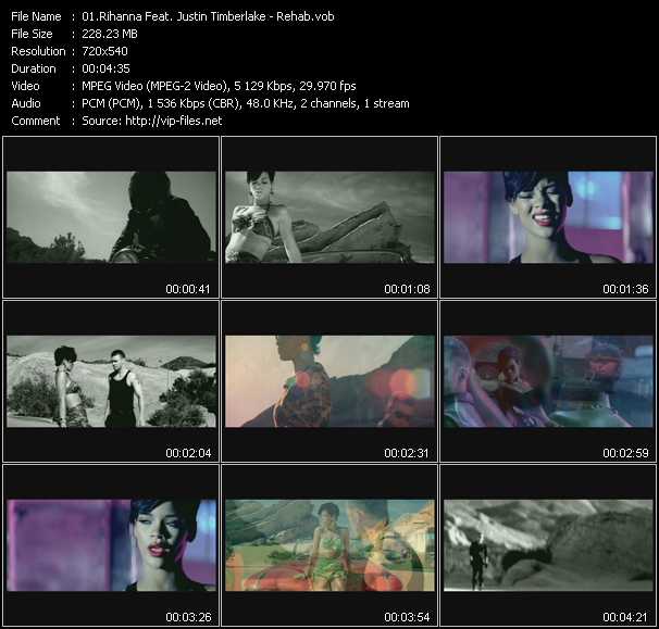 Rihanna Feat. Justin Timberlake video ”Rehab” from dvd ”Woman Video Hits. New Edit. Vol.6”