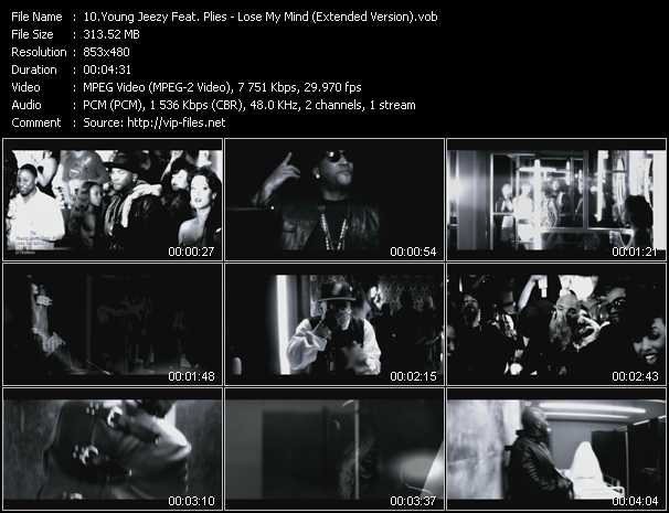 Young Jeezy Feat. Plies video ”Lose My Mind (Extended Version)” from dvd ”DTVideos Extended Vol.22”