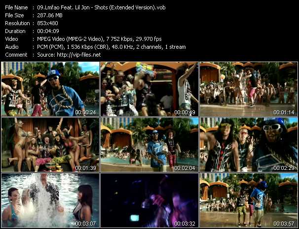 Lmfao Feat. Lil' Jon video ”Shots (Extended Version)” from dvd ”DTVideos Extended Vol.23”