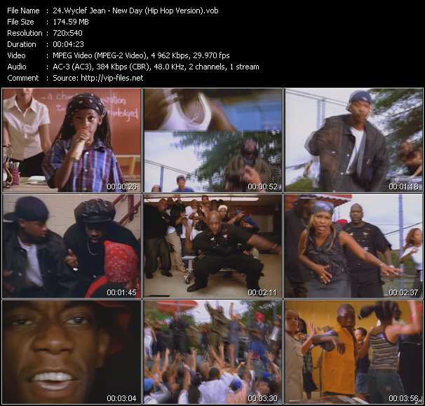 Wyclef Jean video ”New Day (Hip Hop Version)” from dvd ”ETV Network Vital Dance 9026 November 1999”