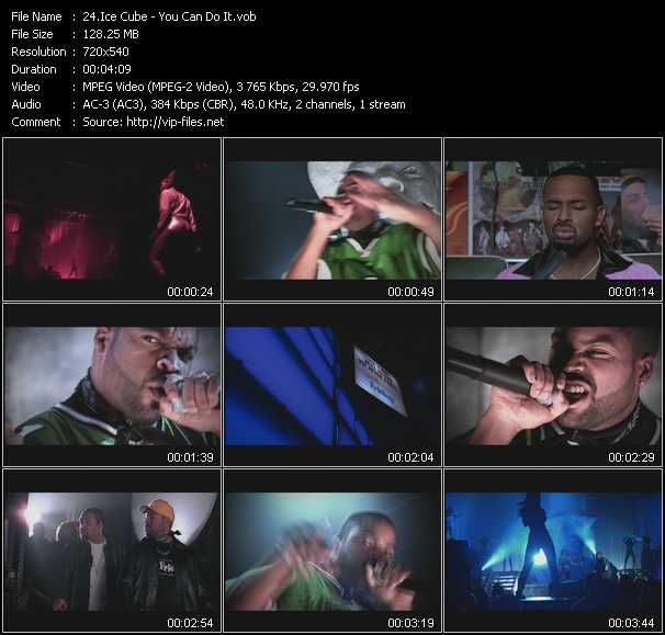 Ice Cube video ”You Can Do It” from dvd ”ETV Network Vital Dance 9027 December 1999”