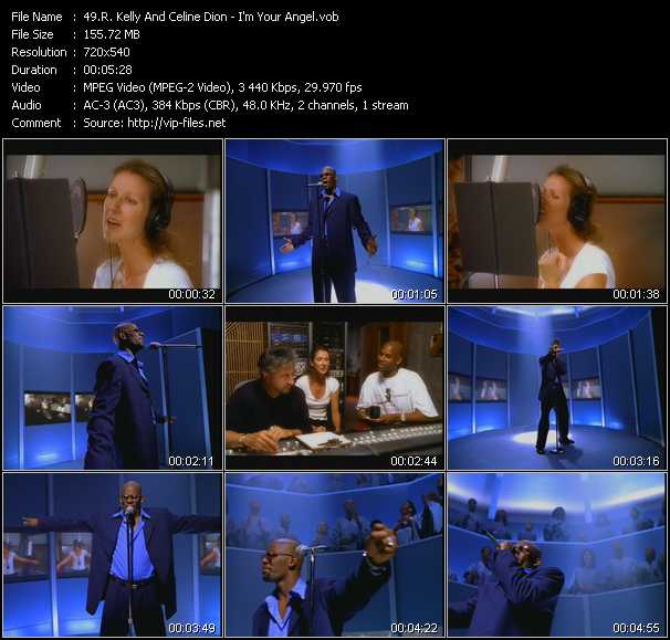 R. Kelly And Celine Dion video ”I'm Your Angel” from dvd ”ETV Network Vital Classics 25. Best Of Vital Hitz 1999”