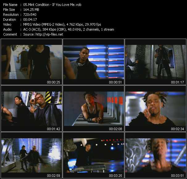 Mint Condition video ”If You Love Me” from dvd ”ETV Network Vital Hitz 2028 January 2000”