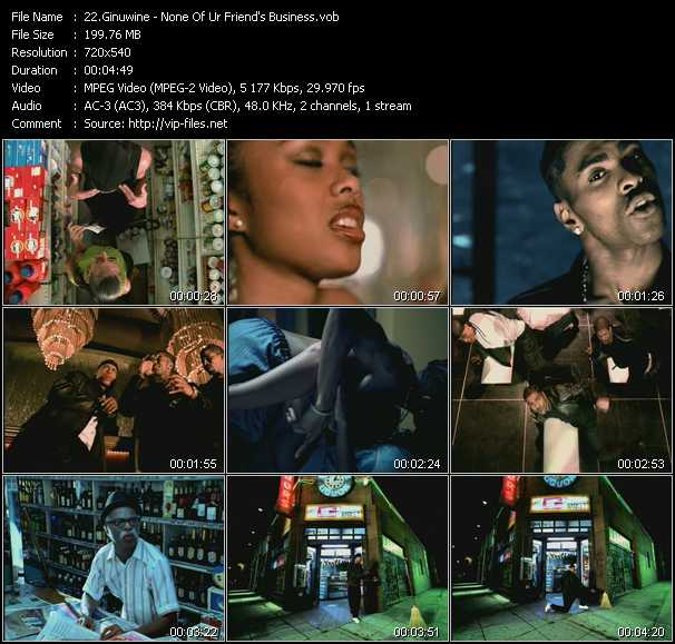 Ginuwine video ”None Of Ur Friend's Business” from dvd ”ETV Network Vital Hitz 2028 January 2000”