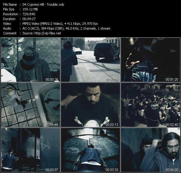 Cypress Hill video ”Trouble” from dvd ”ETV Network Vital Hitz 2052 January 2002”