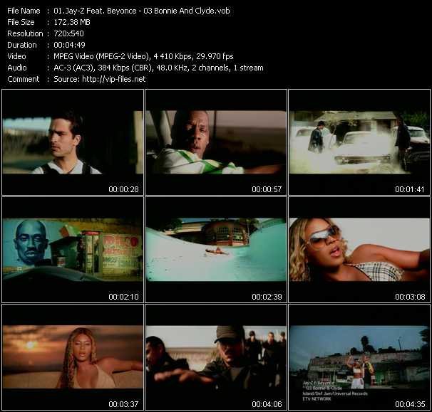 Jay-Z Feat. Beyonce video ”03 Bonnie And Clyde” from dvd ”ETV Network Vital Hitz 2064 January 2003”